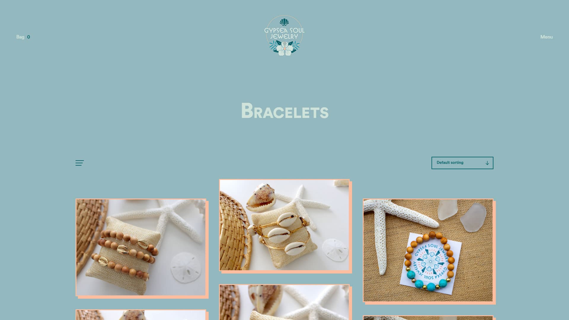 Gypsea Soul Jewelry Website project detail