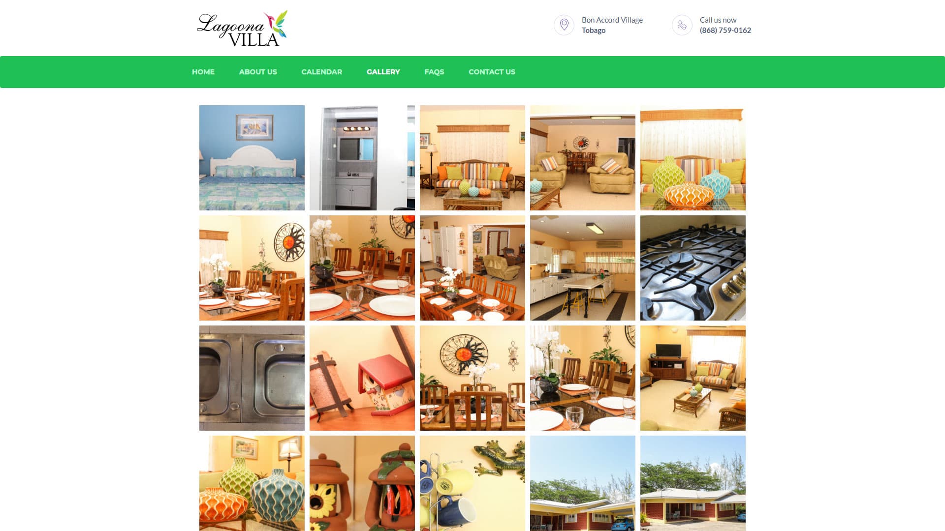Lagoona Villa Website project detail