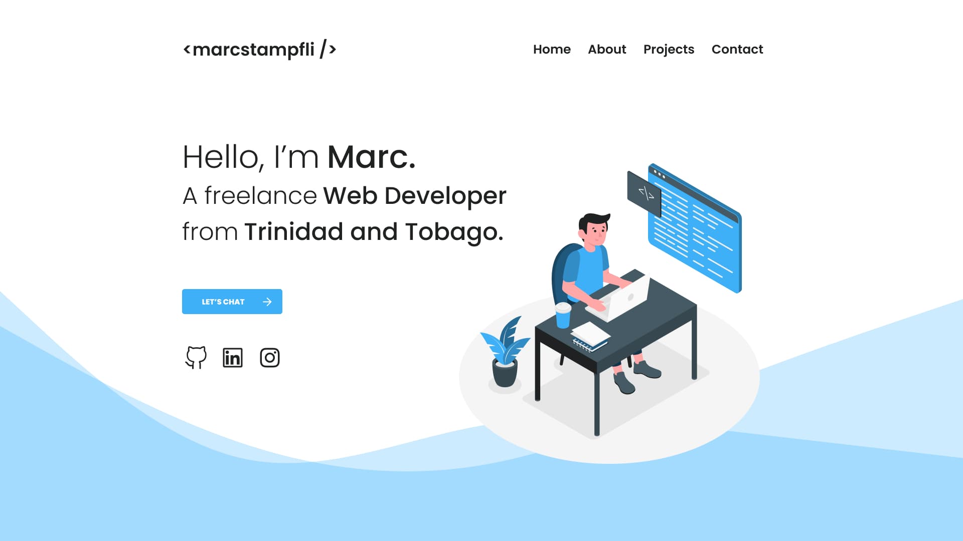 Marc Stämpfli Website project detail