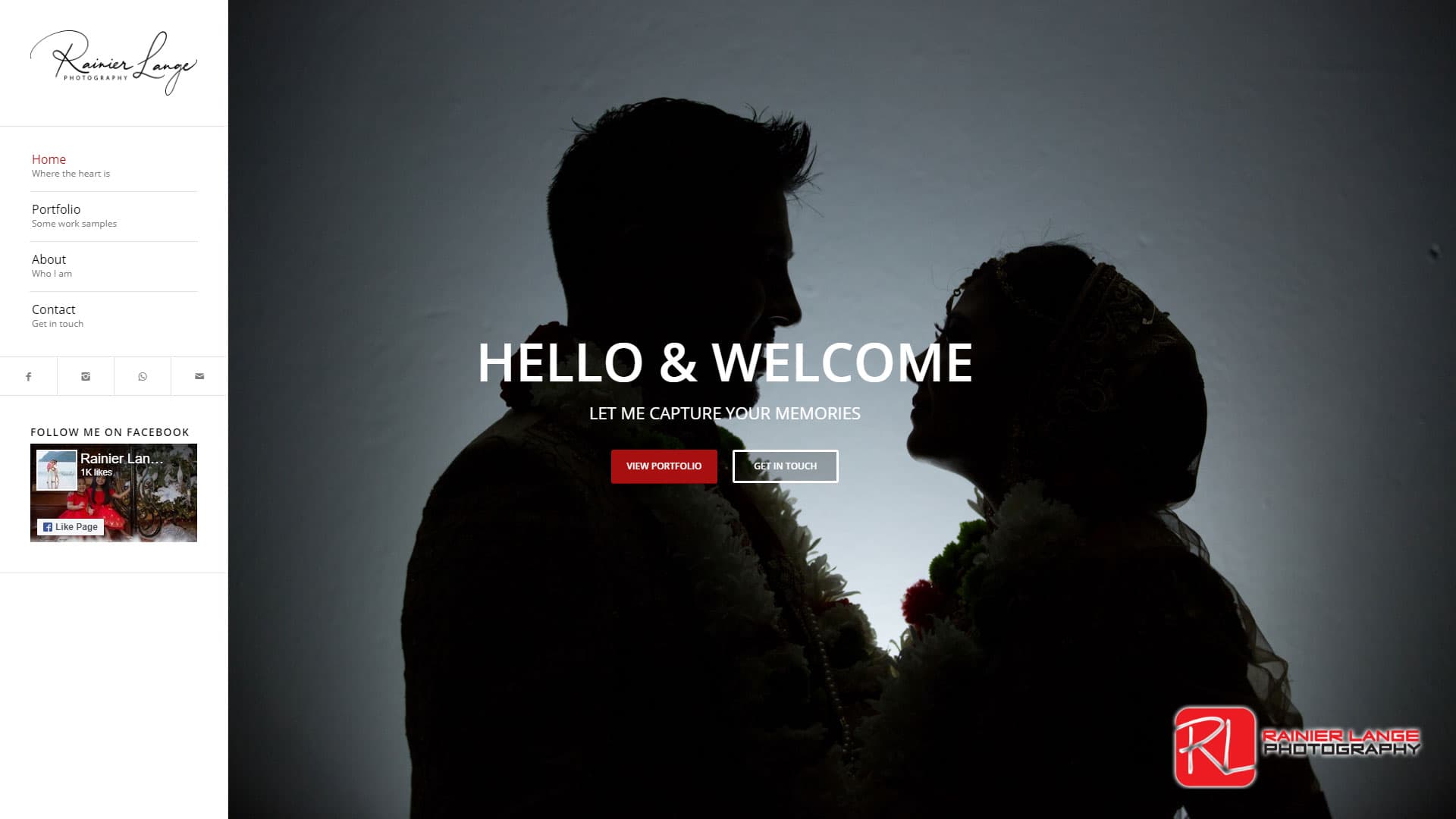 RL Photography Website