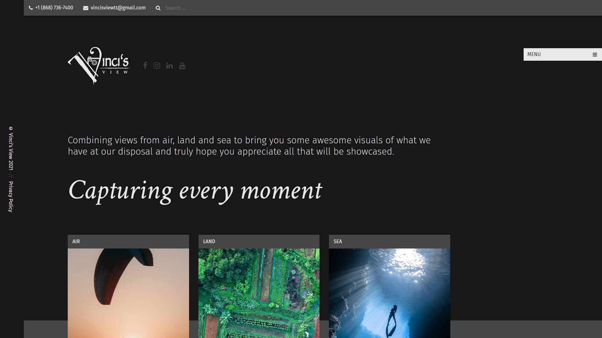 Vinci's View Website